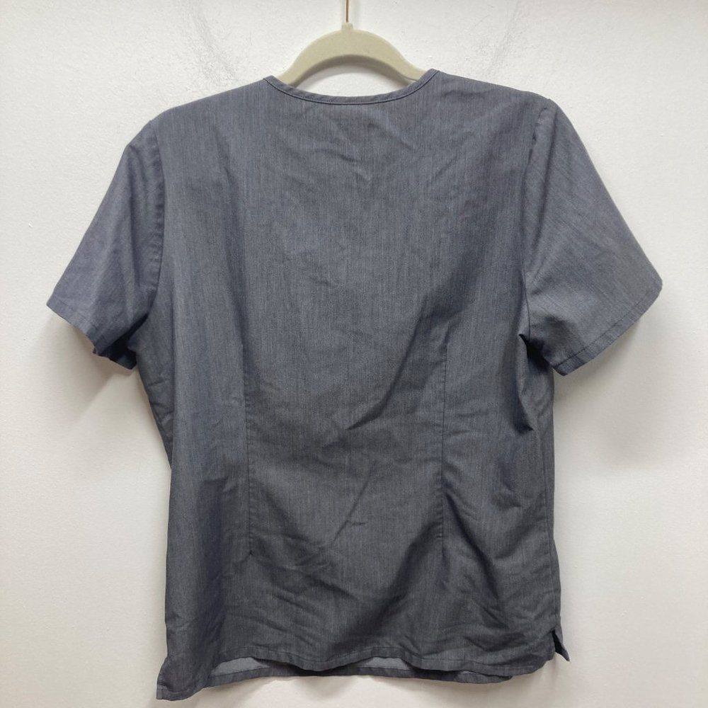 Figs Technical Collection Gray Nursing Scrub Top M - image 2